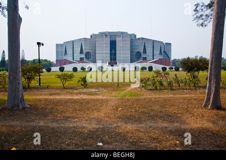 Jatiyo Sangshad Bhaban Bâtiment de l'Assemblée nationale à Dhaka Bangladesh Banque D'Images