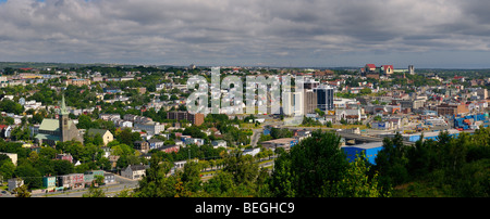 Panorama du centre-ville de Saint John's à Terre-Neuve Canada bâtiments Banque D'Images