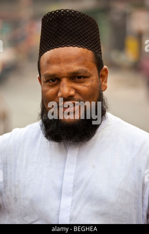 L'homme musulman à Dhaka Bangladesh Banque D'Images