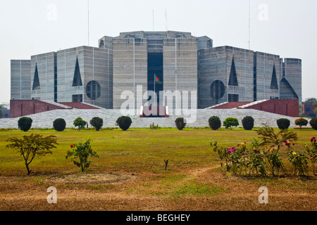 Jatiyo Sangshad Bhaban Bâtiment de l'Assemblée nationale à Dhaka Bangladesh Banque D'Images
