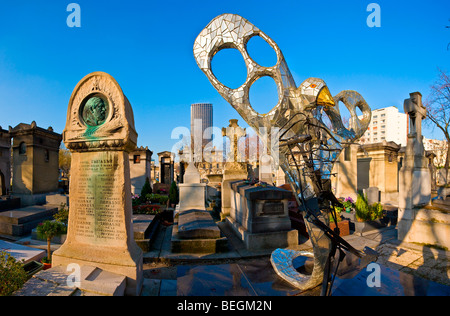 Cimetière Montparnasse, PARIS Banque D'Images