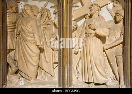 La CATHÉDRALE SAINTE-CROIX, Orléans Banque D'Images