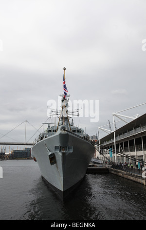 Le HMS Somerset à DSEi 2009 Banque D'Images