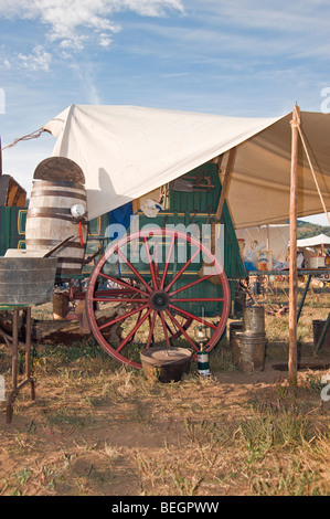 Le Comté de Lincoln et Symposium Cowboy Chuck Wagon Cook-off a lieu à Ruidoso Downs, Nouveau Mexique. Banque D'Images