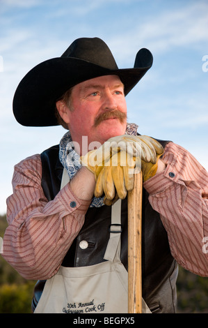 MR 803 Le Comté de Lincoln et Symposium Cowboy Chuck Wagon Cook-off a lieu à Ruidoso Downs, Nouveau Mexique. Banque D'Images
