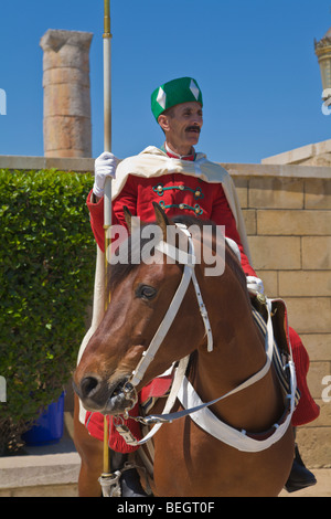 Garde côtière canadienne à cheval au Mausolée Mohamed V Rabat Maroc Banque D'Images