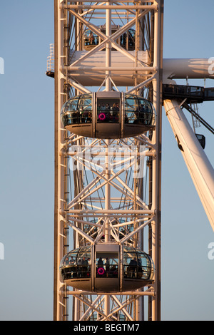 La grande roue London Eye, London, England, UK Banque D'Images