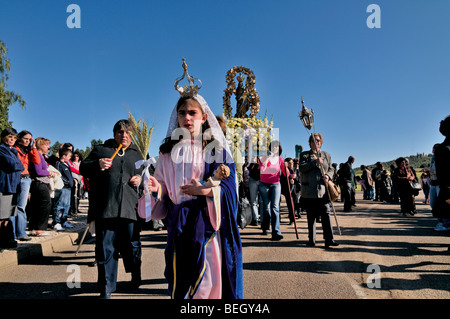 Le Portugal, l'Alentejo : Procession Notre Dame de Guadalupe en Serpa Banque D'Images