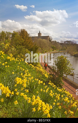 Cathédrale de Dunblane et l'eau Allan Banque D'Images