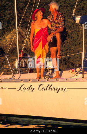 Couple de retraités, de l'Australie Banque D'Images