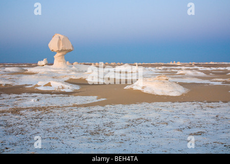 Formations de calcaire dans le parc national du Désert Blanc, Désert de Libye, Egypte Banque D'Images