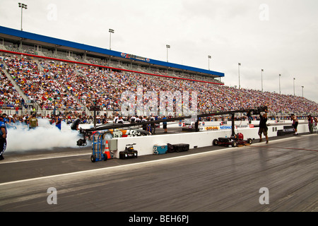 La NHRA Full Throttle Drag Racing Series, 2009 ressortissants Carolines NHRA au zMax Dragway à Concord en Caroline du Nord Banque D'Images