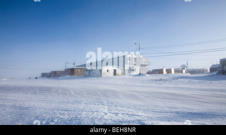 Gojahaven est une ville dans l'extrême nord du Canada où vivent 1000 IInuits. Au cours wintertimes les températures moyennes sont ar Banque D'Images