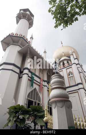 Singapour, Kampung Glam, Masjid Sultan, mosquée du Sultan. Banque D'Images