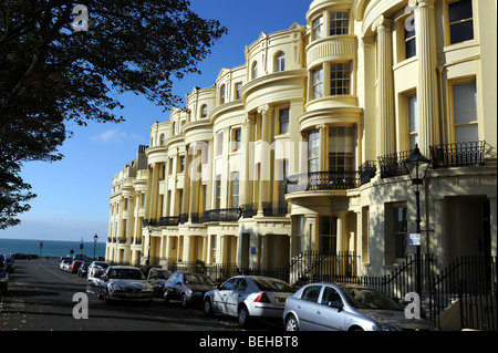 Biens et immeubles de style Régence à Brunswick Square Hove Brighton UK Banque D'Images