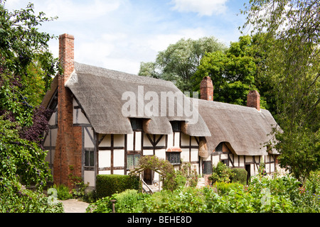 Anne Hathaway's Cottage, Shottery, Stratford-upon-Avon, Warwickshire Royaume-Uni - Anne était l'épouse de William Shakespeare. Banque D'Images