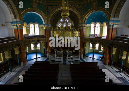 L'intérieur de la Synagogue de Sofia en Bulgarie Banque D'Images