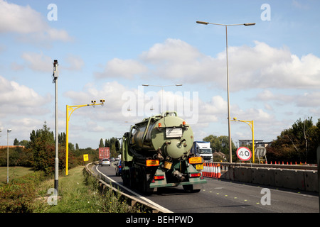 Vitesse moyenne caméras sur le A1139 Frank Perkins Parkway, Peterborough (Cambridgeshire. Banque D'Images