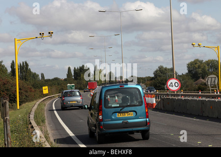 Vitesse moyenne caméras sur le A1139 Frank Perkins Parkway, Peterborough (Cambridgeshire. Banque D'Images