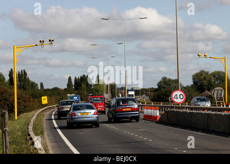 Vitesse moyenne caméras sur le A1139 Frank Perkins Parkway, Peterborough (Cambridgeshire. Banque D'Images