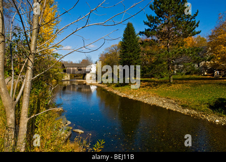 Warren pont couvert au Mad River Valley California Banque D'Images