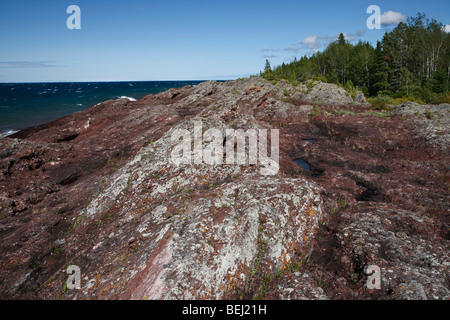 Rive nord du lac supérieur près de Copper Harbor en Australie méridionale personne aucune hi-RES Banque D'Images