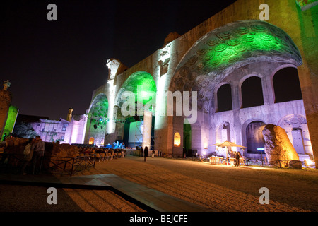 Costantino (ou Massenzio) basilique, Forum Romain, Rome, Latium, Italie Banque D'Images