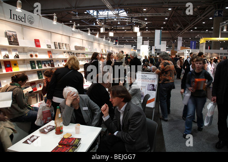 Editeur Insel Verlag à la foire du livre 2009 à Leipzig, Allemagne Banque D'Images