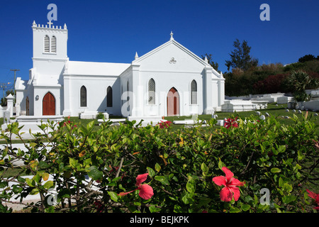 L'église, les Bermudes, l'océan Atlantique, l'Amérique centrale Banque D'Images