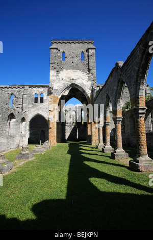 Église gothique inachevé, Saint George's, les Bermudes, l'océan Atlantique, l'Amérique centrale Banque D'Images