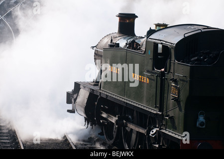 Great Western locomotive à vapeur à Severn Valley Railway Bridgnorth Shropshire Banque D'Images