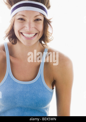 Portrait of a woman smiling Banque D'Images