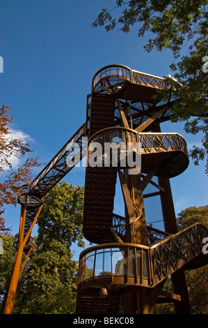 La Passerelle Xstrata Treetop, Kew Gardens, Londres. Banque D'Images