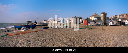 Grande-bretagne Angleterre East Anglia Suffolk Aldeburgh Beach Vue panoramique Banque D'Images