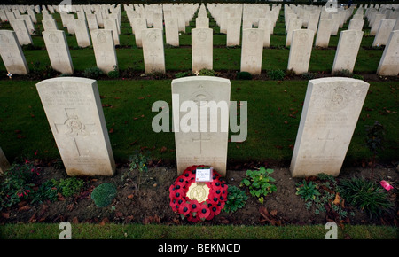 Bayeux Commonwealth War Graves Commission Cemetery,Bayeux,Normandie,France. Banque D'Images