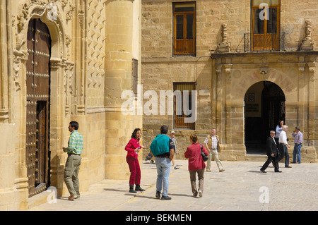 Palais Jabalquinto (16ème siècle), Baeza. Province de Jaén, Andalousie, Espagne Banque D'Images