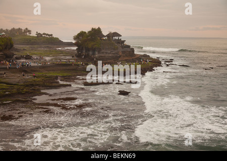 Tanah Lot temple Bali Indonesia Banque D'Images
