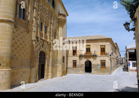 Palais Jabalquinto (16ème siècle), Baeza. Province de Jaén, Andalousie, Espagne Banque D'Images