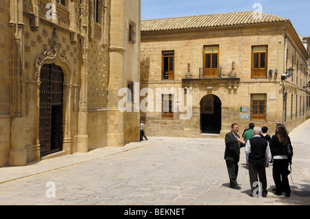 Palais Jabalquinto (16ème siècle), Baeza. Province de Jaén, Andalousie, Espagne Banque D'Images