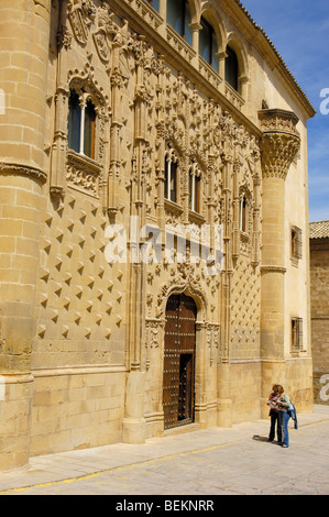 Palais Jabalquinto (16ème siècle), Baeza. Province de Jaén, Andalousie, Espagne Banque D'Images