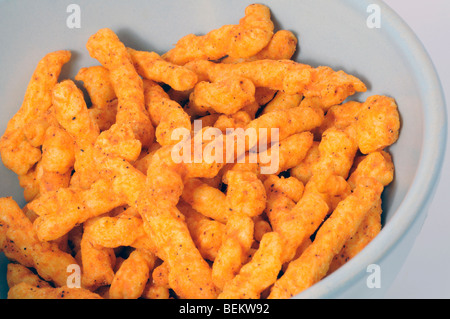 Snack - cheese puffs Banque D'Images