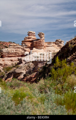 L'Rock formations in Atuel Canyon, San Rafael, centre des Andes, dans la province de Mendoza, Argentine Banque D'Images