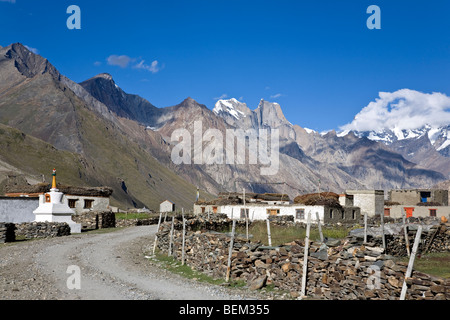 Rangdom village. Zanskar. Himalaya. L'Inde Banque D'Images