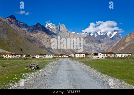 Rangdom village. Zanskar. Himalaya. L'Inde Banque D'Images
