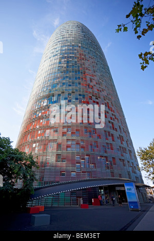 Tour Agbar de Barcelone Banque D'Images