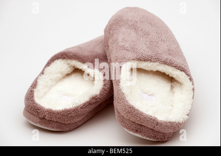 Paire de chaussons femme Banque D'Images