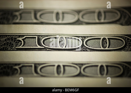 Hundred dollar bills Banque D'Images