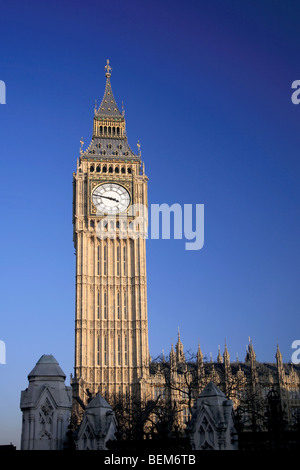 Horloge Big Ben St Stephen's Tower Édifices du Parlement Westminster London City England UK Banque D'Images