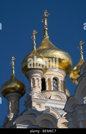 Ukraine Crimée Yalta de l'église Alexandre Nevski Banque D'Images