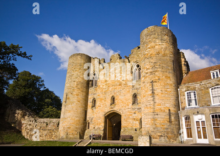 La porterie à Tonbridge Castle Kent Banque D'Images